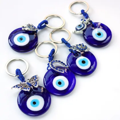 Metal Evil Eye Keychain