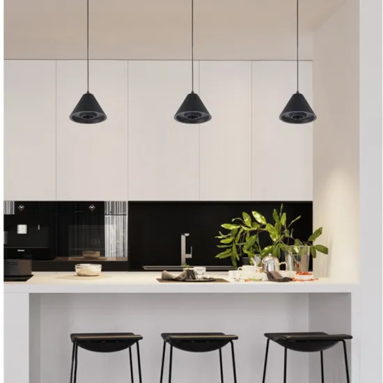 Modern Black LED Chandelier Pendant Light for Farmhouse