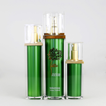 China manufacturer 30ml acrylic jar and bottle cosmetic airless bottle