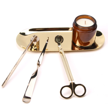 Hot Selling Gold Candleaccessory Tool Set: 4-in-1 Kit Candle Care με προσαρμοσμένο λογότυπο