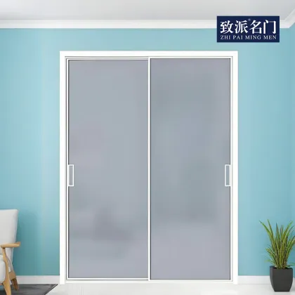 Double-door sliding door for indoor use
