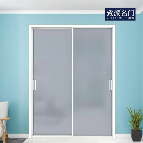 Double-door sliding door for indoor use