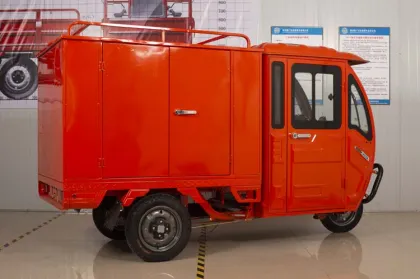 Electric Enclosed Cabin Cargo Tricycle Delivery Vehicles