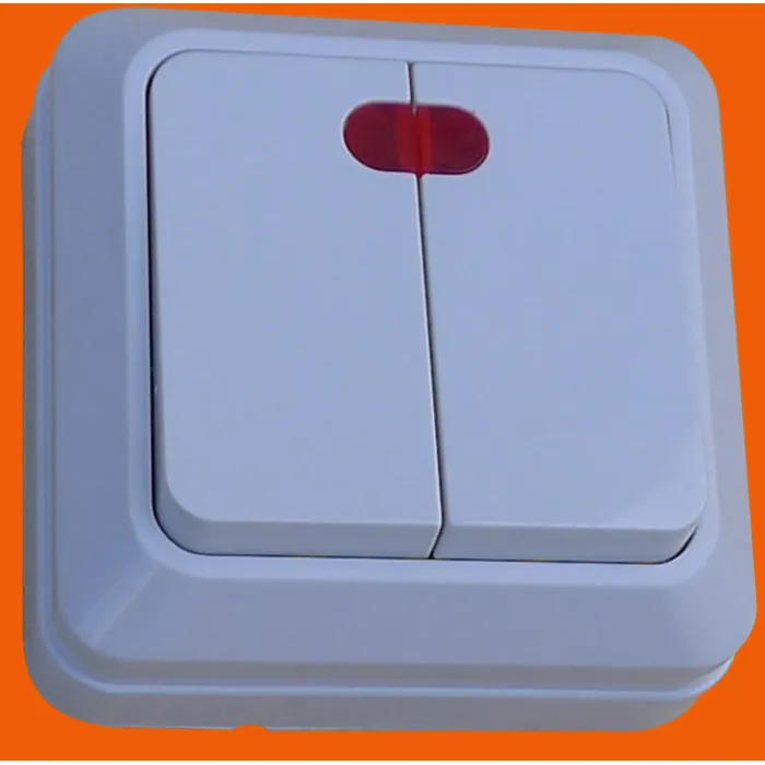 Sakelar Pemasangan Permukaan Gaya Eropa S1002