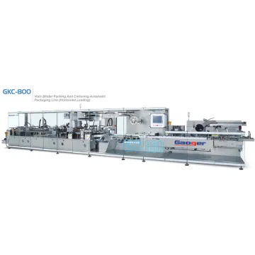 Automatic bottle Blister packing and cartoning line