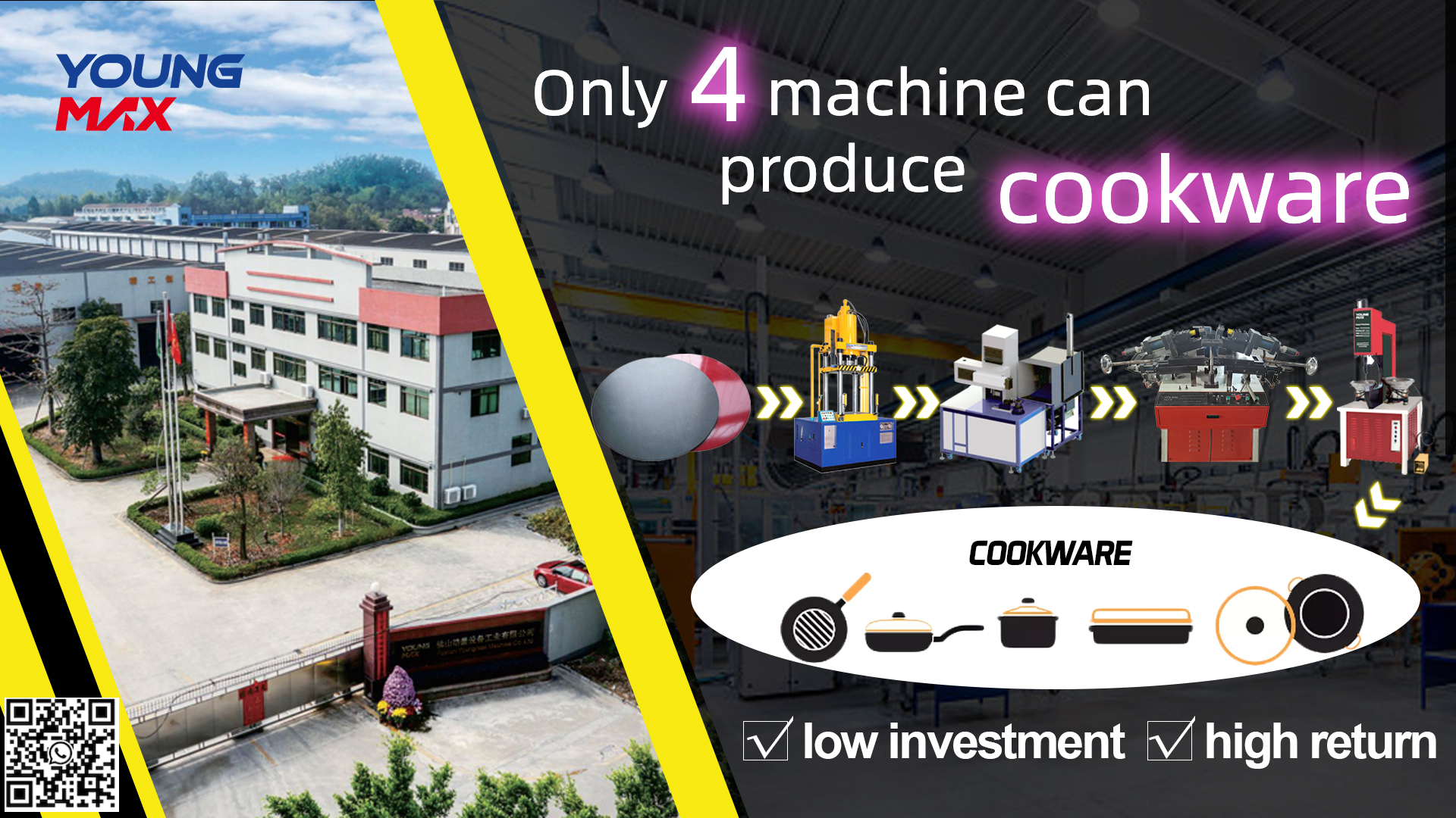 linea di produzione di pentole Youngmax youngmax cookware production line