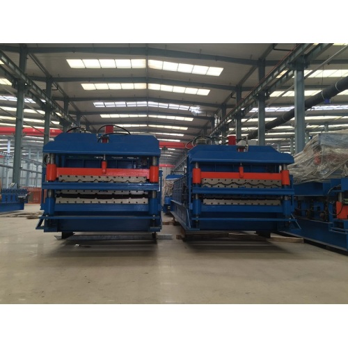 Double layer sheet tile roll forming machine