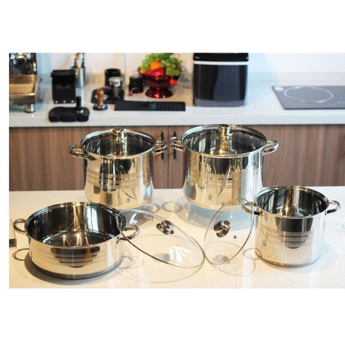 8Pieces Useful Stainless Steel Pot Set