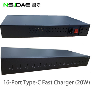 16-порт USB-C Hub Chargers 360W