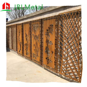 Durable Corten Steel Fence Panels