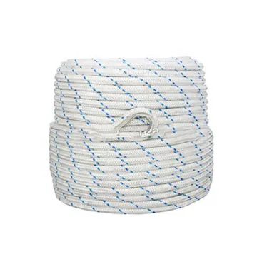 Marine Nylon Three-Strand Floating Rope - White with Blue Mark
