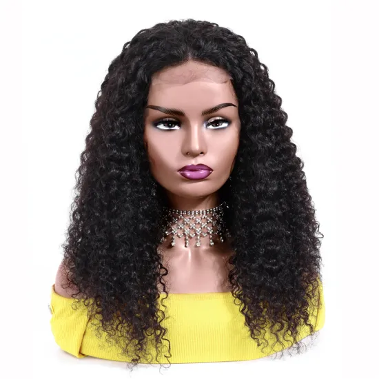 HD Swiss Lace Human Hair Wig Afro Kinky Curly 100 Unprocessed Malaysian Remy Virgin Hair Cuticle Aligned HD Lace Frontal Wig
