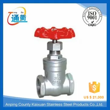 made in china threaded cf8 cast steel gate valve