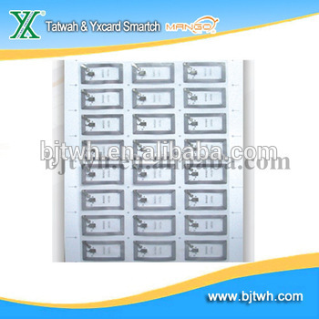 Contactless 125khz rfid inlay 0.4mm/0.5mm/0.6mm/0.75mm