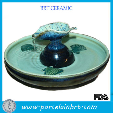 Glaze elegant shell indoor water fountain