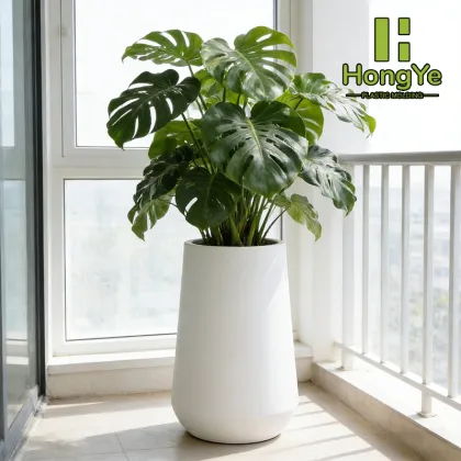 Durable Plump Flower Pot for Outdoor Use
