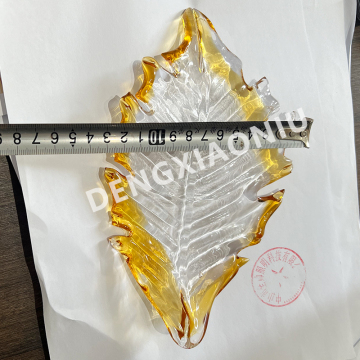 Art Glass Feather Pendant Lamp for Salon, Hall, and Restaurant