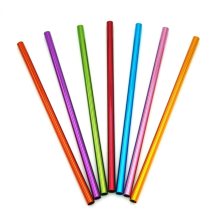 Eco-Friendly Aluminum Drinking Straws Reusable