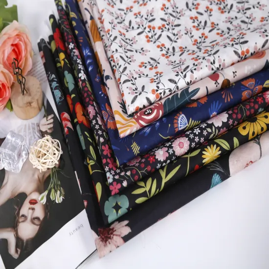 Custom Digital Printed 100% Cotton Voile Fabric Wholesale for Clothing Textiles