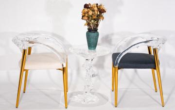 Crystal Dome Chair with Transparent Acrylic Design