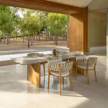 WESOME Luxury Modern Woven Rope Outdoor Furniture Set