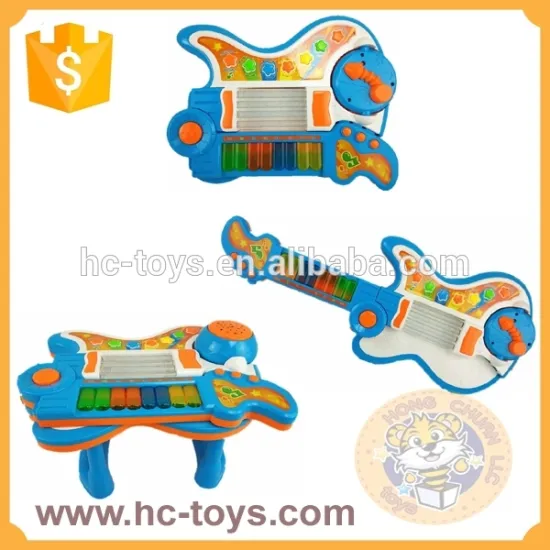 2015 New Arrival 4 in 1 instrument musical piano guitar drum projector kid toys