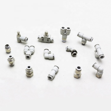 Assorted Size SMC Type Push Pneumatic Metal Fittings for Water Tubes (4MM-14MM & M5-3/4)