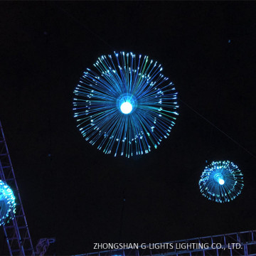 Jellyfish Fiber Optic Light In Landscape Lighting Project