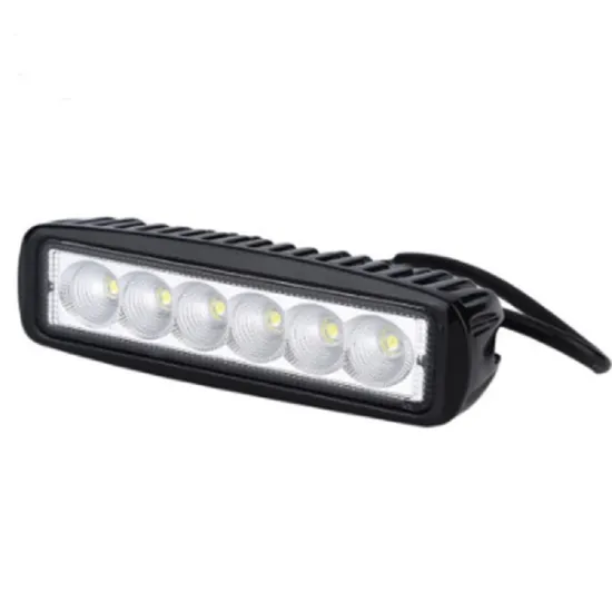 18W Car 6LED Work Light Single Row Linear Floodlight Strip Spotlight LED Daytime Running Light