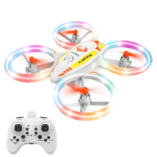 Flytec T21 2.4G RC Glow Stunt Mini Drone with LED Breathing Night Light - Perfect Flying Toy for Kids