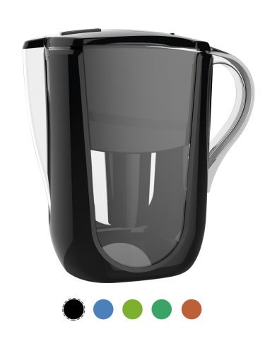 AOK 108A BLACK ALKALINE WATER FILTER PITCHER