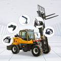 3ton 4ton diesel articulated 4 wd off-road forklift