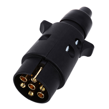 Waterproof 7 Way Trailer Connector Plug Adapter for European Trailers