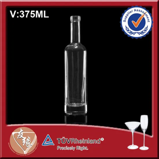 Cork Top Tall Glass Bottle Round 375 Glass Bottles