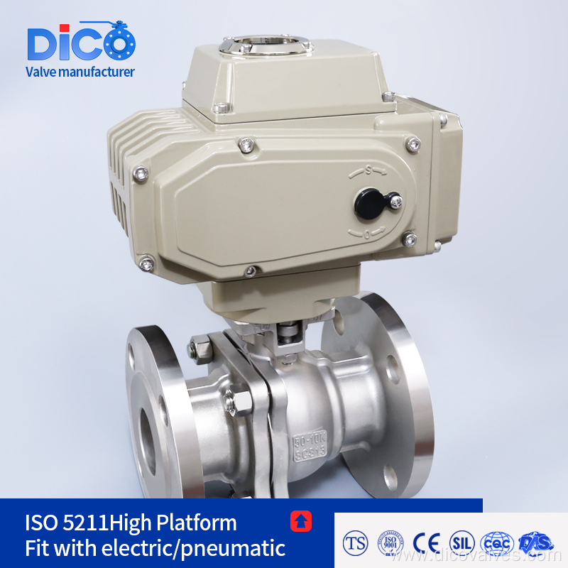 JIS 10K Scs14 ISO5211 2PC Floating Ball Valve