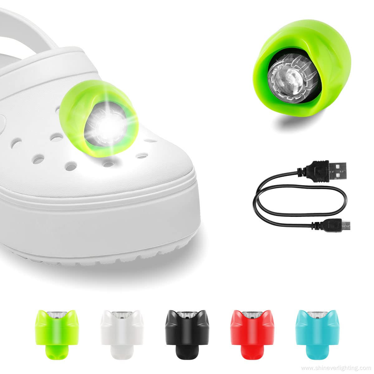 New Design Rechargeable LED head Shoes Decoration Lights