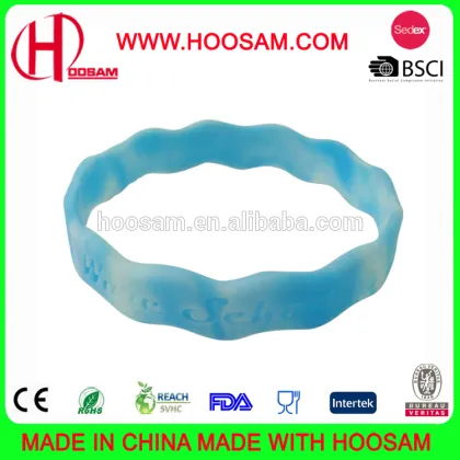 Silicone Wristbands, 100% Silicone, Eco-friendly Materials, Small Orders Accepted