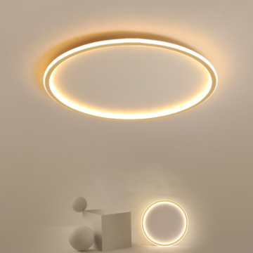 Minimaliste moderne à chute de plafond pour le salon rond