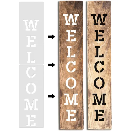 DIY Front Door Sign Stenciling Kit: Easy to Use Decorative Stencils for Home Improvement