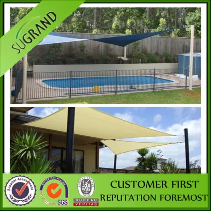 waterproof sun shade sail/sun shade cloth sail/hdpe sun shade sail