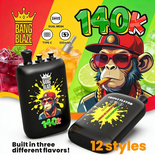 Bang blaze 140k puff Vape sekali pakai