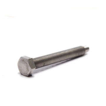 Stainless steel hexagon head set screws with small hexagon and full dog point