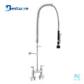 Deck Mounted Pre Rinse Faucet With Sprayer