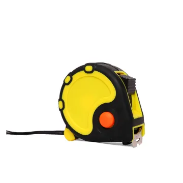Yellow Color Rubber Coated Measuring Tape For Building