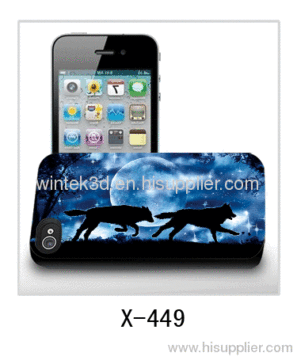 Wolf Picture Iphone4 3d Cases,pc Case Rubber Coated 
