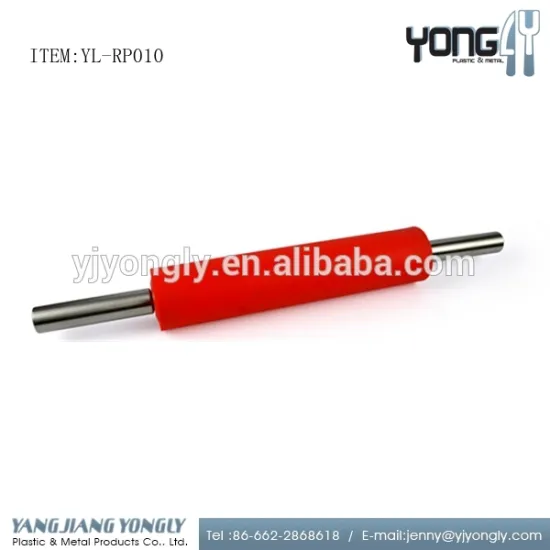 nonstick stainless steel handle silicone roller dumpling rolling pin rolling pin