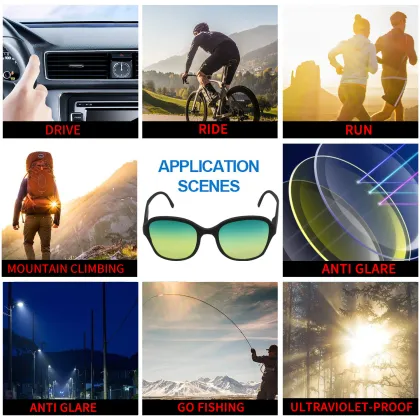 Anti-Glare HD Night Vision Driving Glasses for Safer Night Time Car Driving