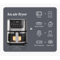 Fryers à air rapide numérique profonde avec fenêtre de vue