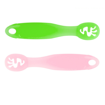 Anpassade 2st Silicone First Steg Baby Spoons