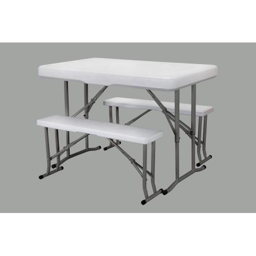 Dostosowany fabrycznie biały stół zewnętrzny HDPE